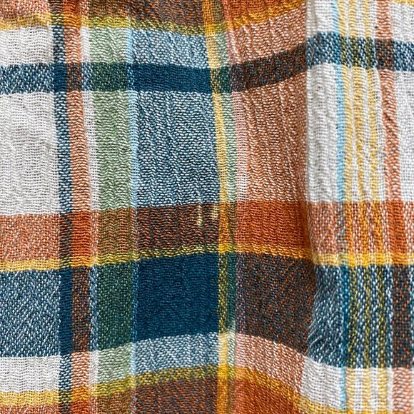 Patagonia Men's Short Sleeved Collared Plaid Button Down 100% Cotton Shirt Large - Picture 6 of 6